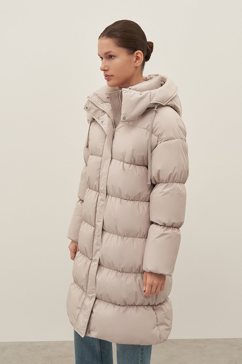 Пуховое женское пальто, Модель FAD11074, Фото №4