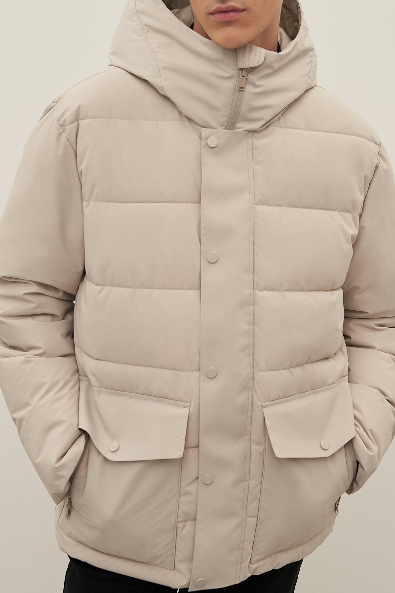 Куртка утепленная из водонепроницаемой ткани, Модель FAD21066, Фото №4