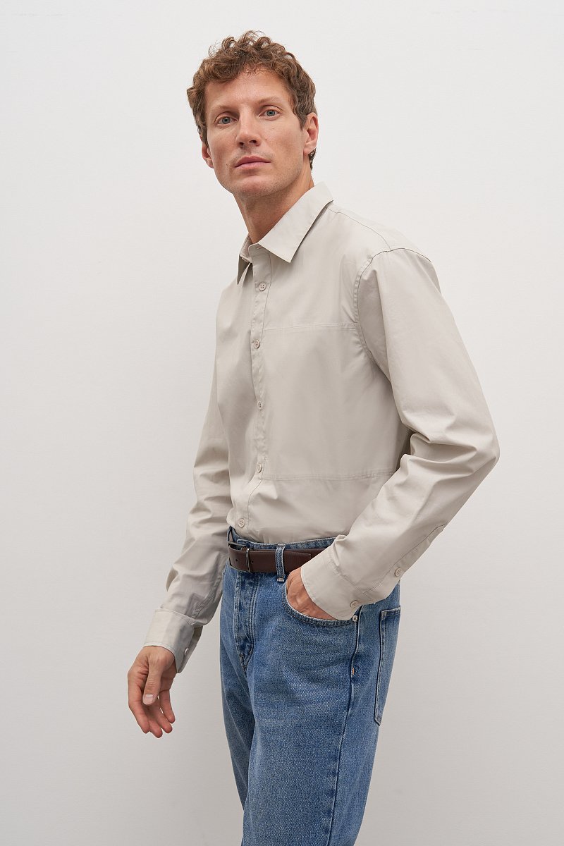 Рубашка прямого силуэта из хлопка, Модель FAD21078, Фото №4