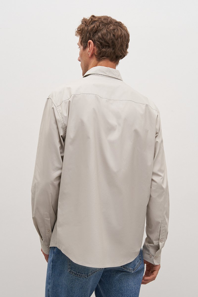Рубашка прямого силуэта из хлопка, Модель FAD21078, Фото №5