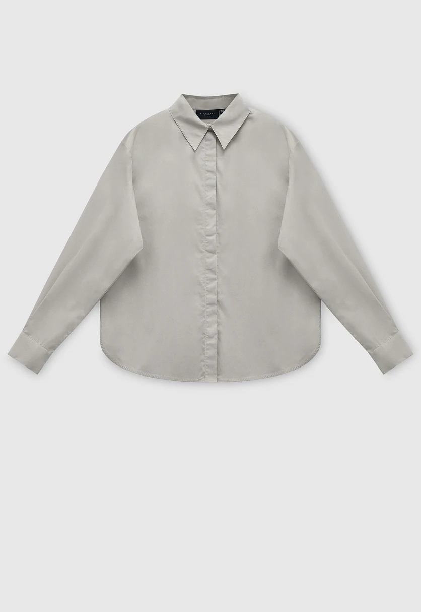 Рубашка из хлопка с отложным воротником, Модель FAD110219, Фото №8