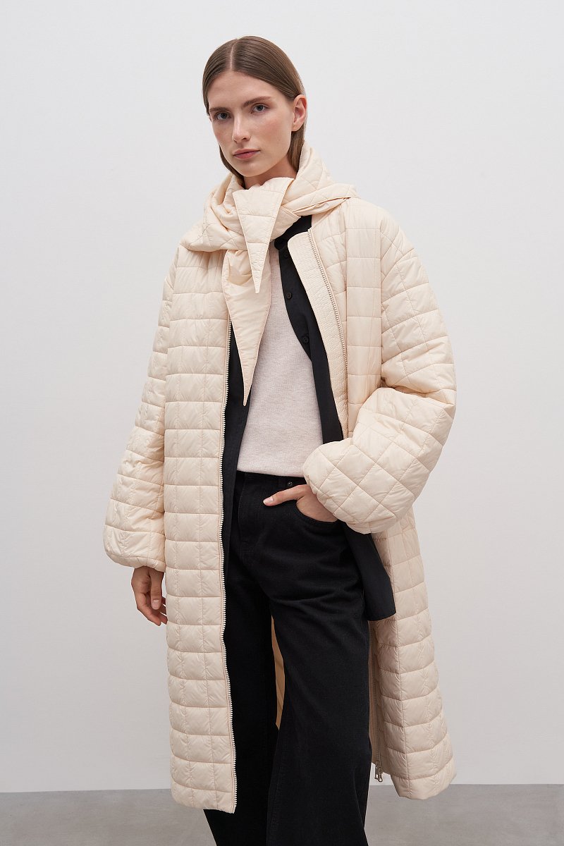 Утепленное женское пальто, Модель FAD11013, Фото №1