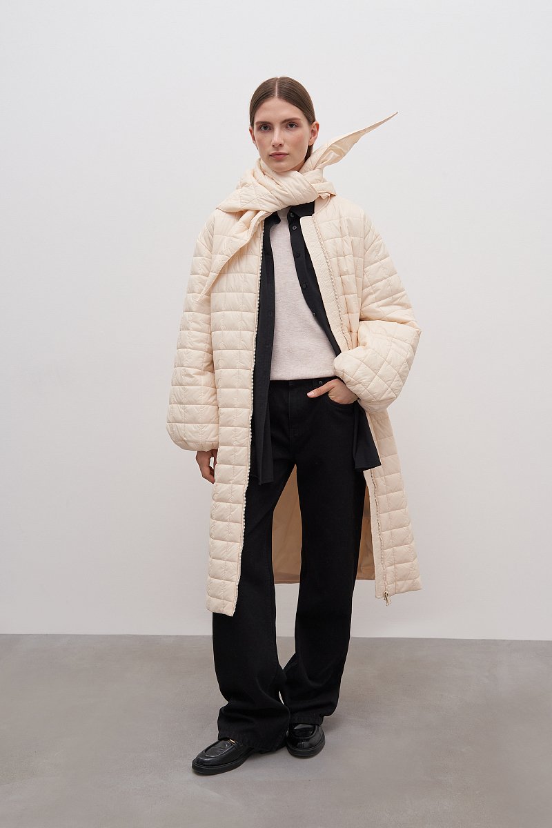 Пальто утепленное с воротником стойкой, Модель FAD11013, Фото №2