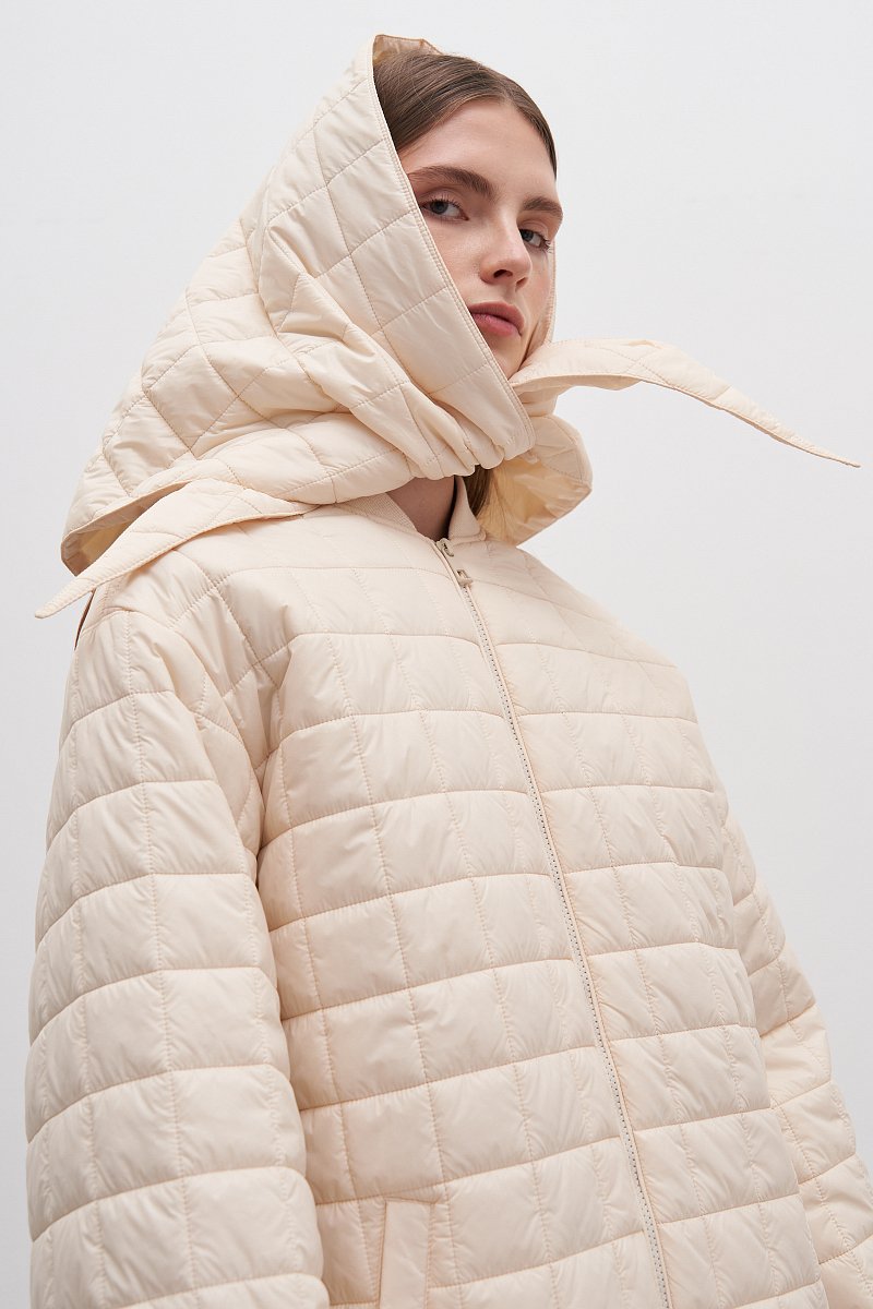 Пальто утепленное с воротником стойкой, Модель FAD11013, Фото №3
