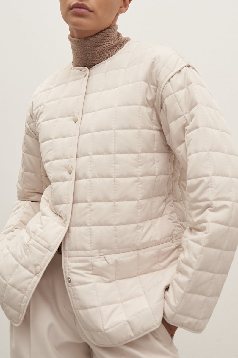 Куртка утепленная с округлым воротником, Модель FAD11017, Фото №3