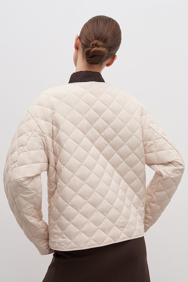 Куртка утепленная с округлым воротником, Модель FAD11028, Фото №5