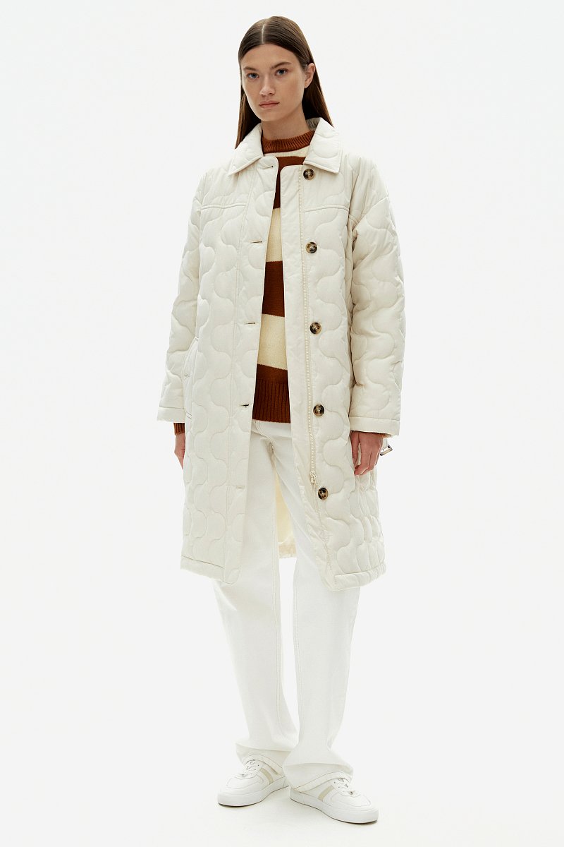 Пальто утепленное с воротником стойкой, Модель FAD11040, Фото №2
