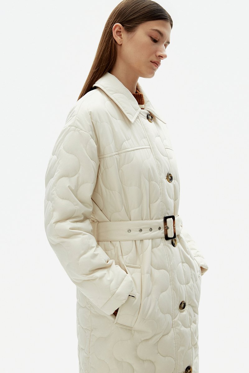 Пальто утепленное с воротником стойкой, Модель FAD11040, Фото №3