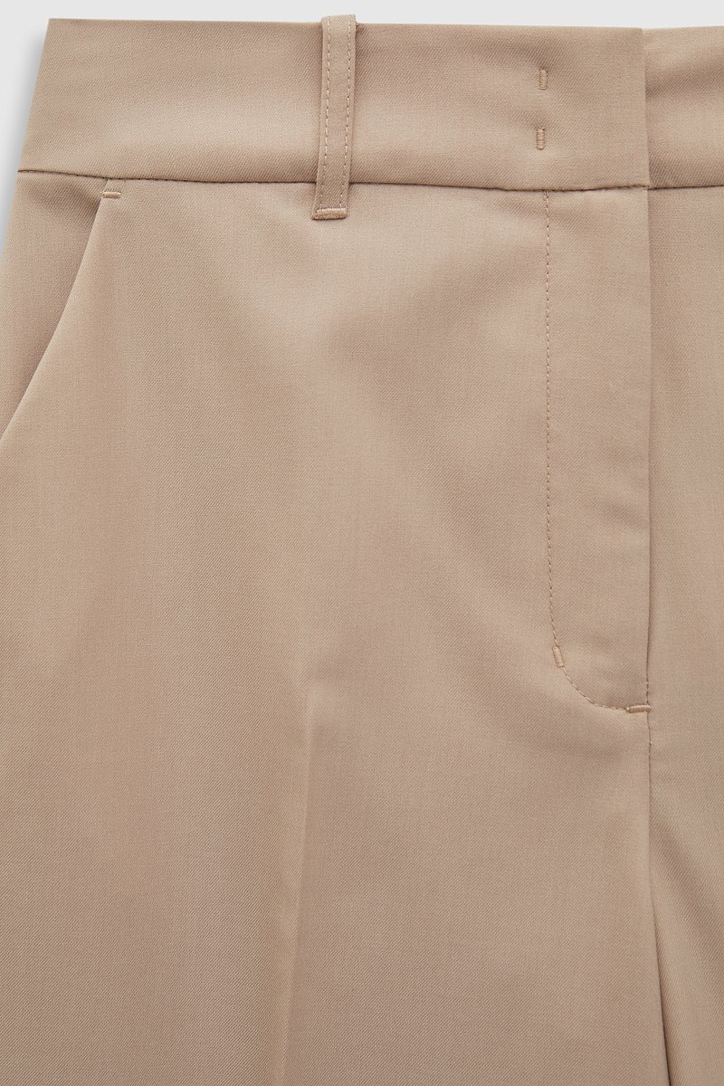 Женские брюки с высокой посадкой из вискозного тви, Модель FAD110167, Фото №5