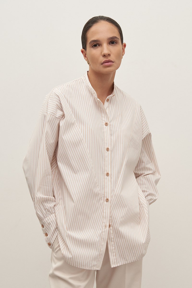 Женская блузка-рубашка с хлопком, Модель FAD110109, Фото №1