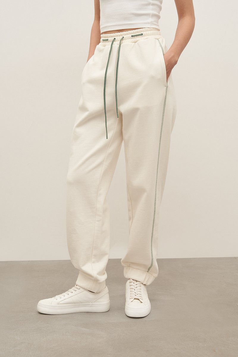 Женские брюки-джоггеры из хлопка, Модель FAD110138, Фото №3