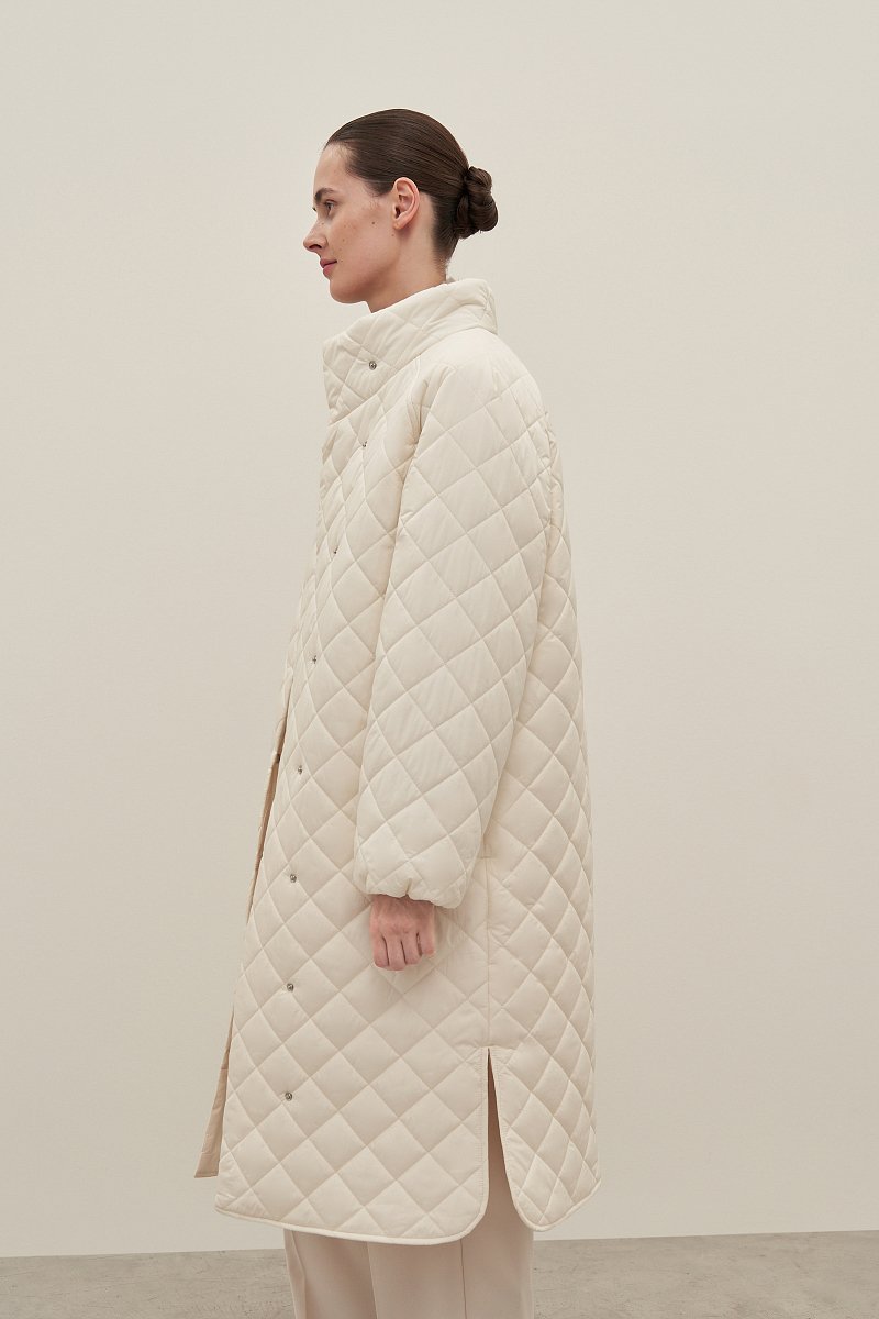 Пальто утепленное с воротником стойкой, Модель FAD11030, Фото №3
