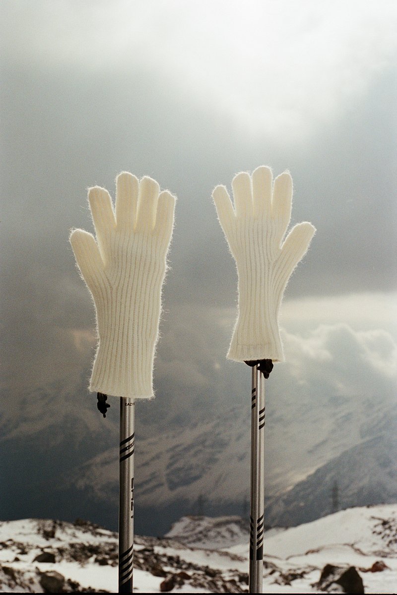 Трикотажные женские перчатки, Модель FAD111108, Фото №1