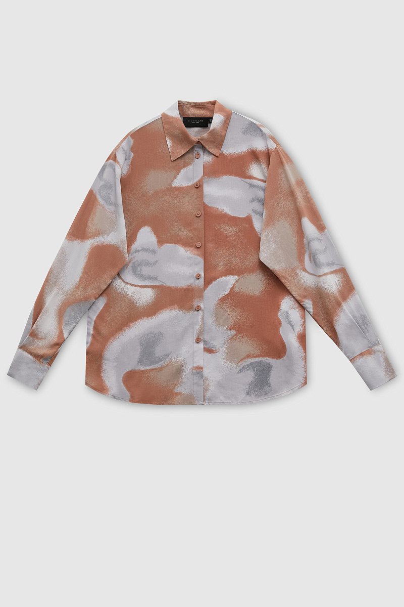 женская рубашка с цветочным орнаментом, Модель FAD110250, Фото №7