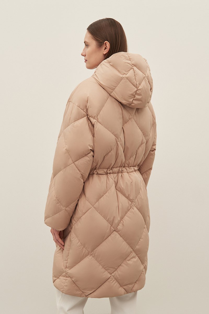Пуховое пальто из водонепроницаемой ткани, Модель FAD11031, Фото №5