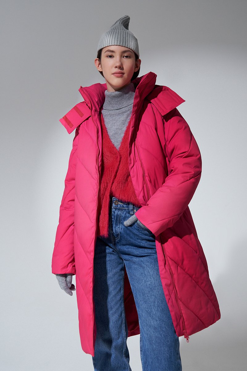 Стеганое женское пальто, Модель FAD11065, Фото №1