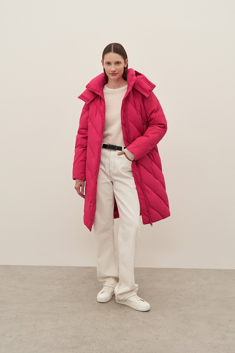 Пальто утепленное женское из термоткани, Модель FAD11065, Фото №2