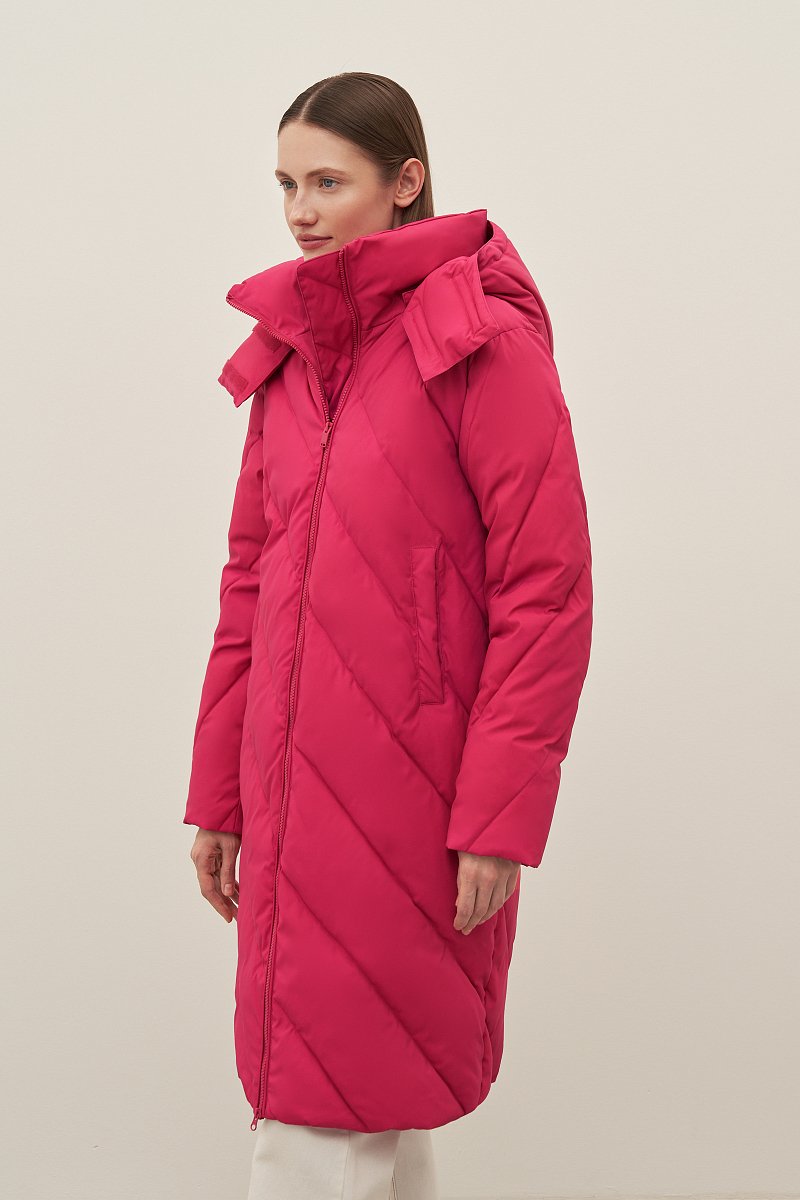 Пальто утепленное женское из термоткани, Модель FAD11065, Фото №3