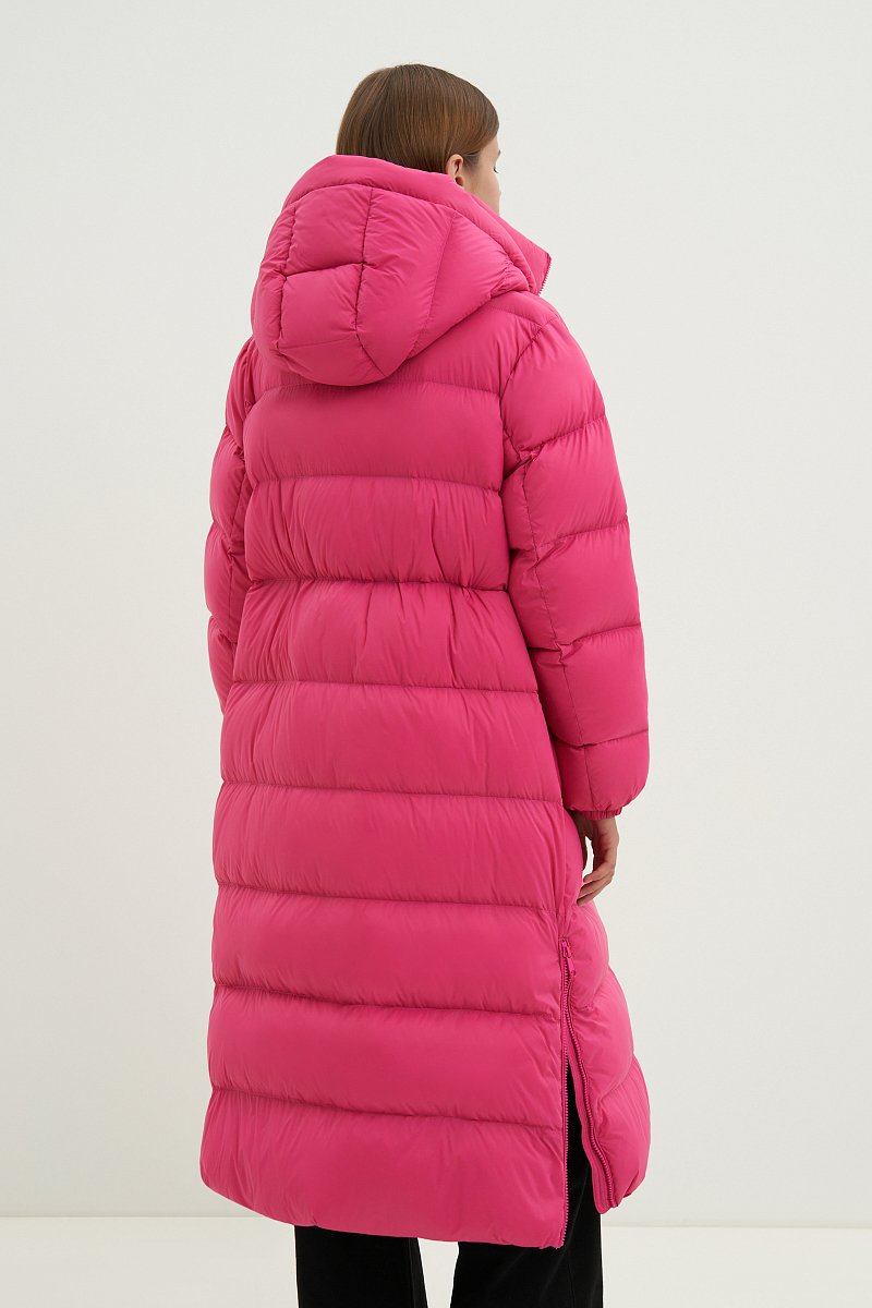 Пуховое пальто с воротником стойкой, Модель FAD11078, Фото №5