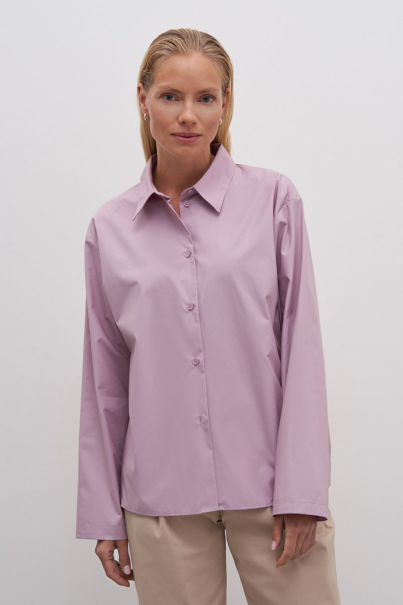 Классическая рубашка из хлопка, Модель FAD110191, Фото №1