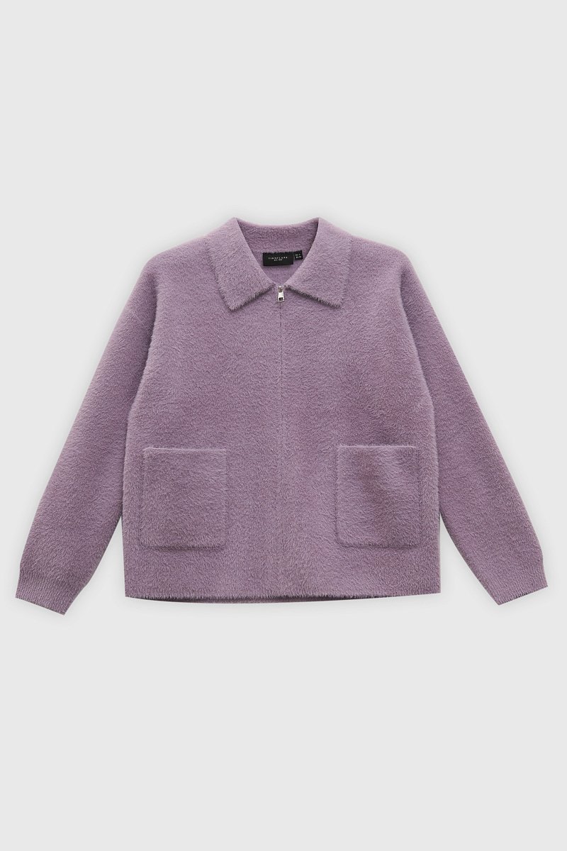 Трикотажный женский кардиган на молнии, Модель FAD11102, Фото №7