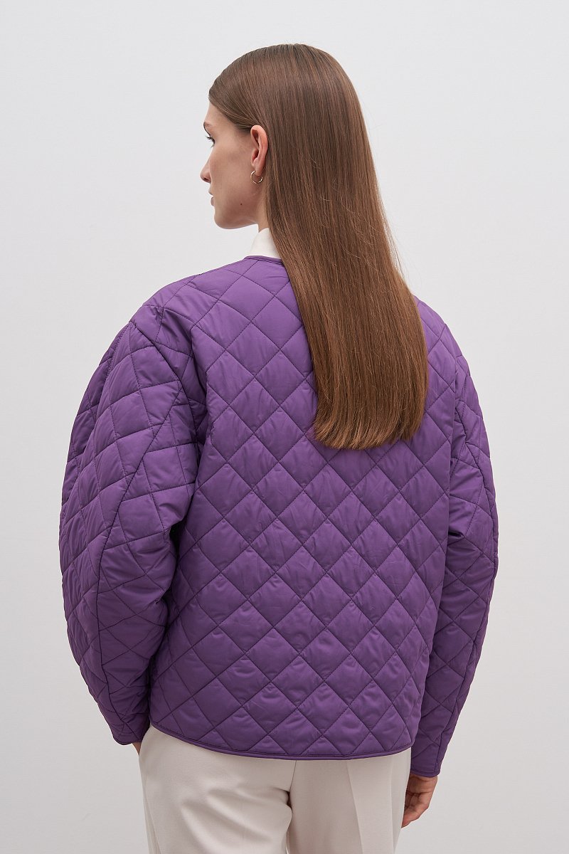Куртка утепленная с округлым воротником, Модель FAD11028, Фото №5