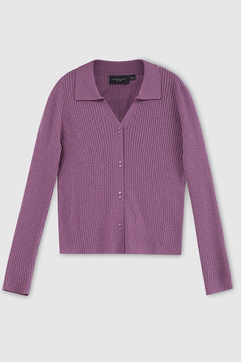 Трикотажный женский кардиган с длинным рукавом, Модель FAD11159, Фото №7