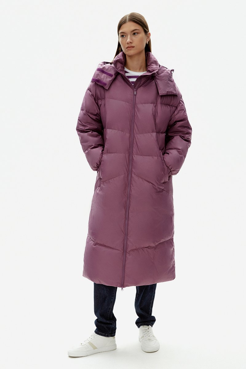 Пуховое женское пальто, Модель FAD11067, Фото №1
