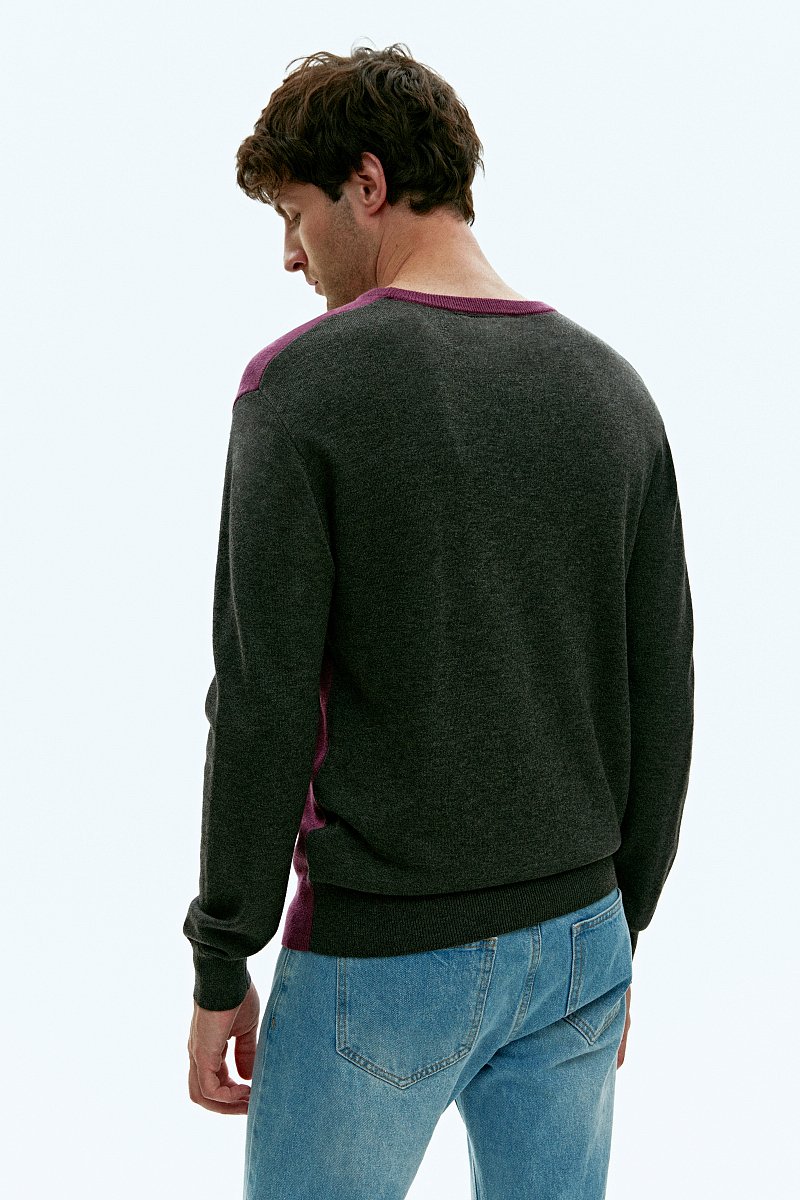 Джемпер прямого силуэта с шерстью, Модель FAD21104, Фото №4