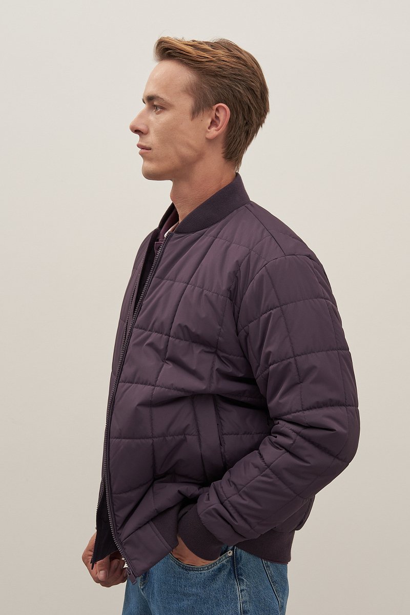 Куртка утепленная с воротником стойкой, Модель FAD21040, Фото №4
