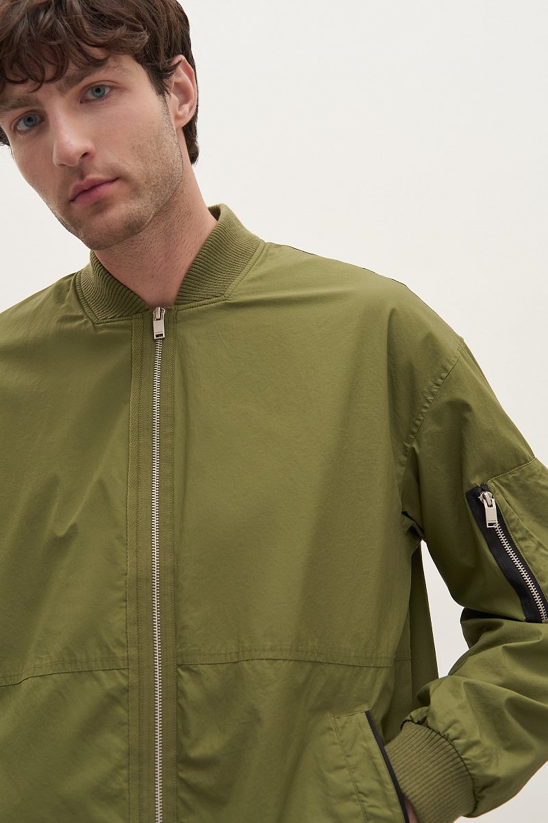 Куртка утепленная с воротником стойкой, Модель FAD21024, Фото №3