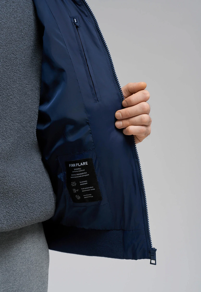 Утепленная куртка с воротником-стойкой, Модель FAE210110, Фото №5