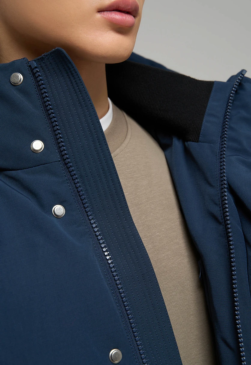 Однобортное пальто с капюшоном, Модель FAE210114, Фото №6