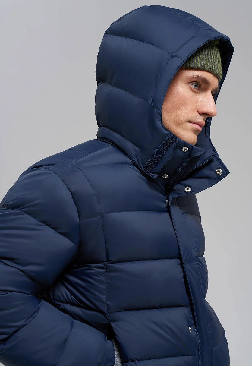 Пуховая стеганая куртка с капюшоном, Модель FAE21093, Фото №6