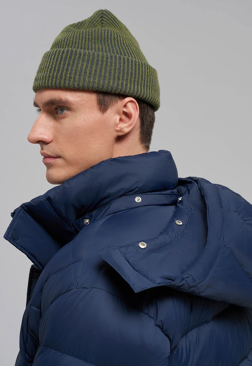 Пуховая стеганая куртка с капюшоном, Модель FAE21093, Фото №5