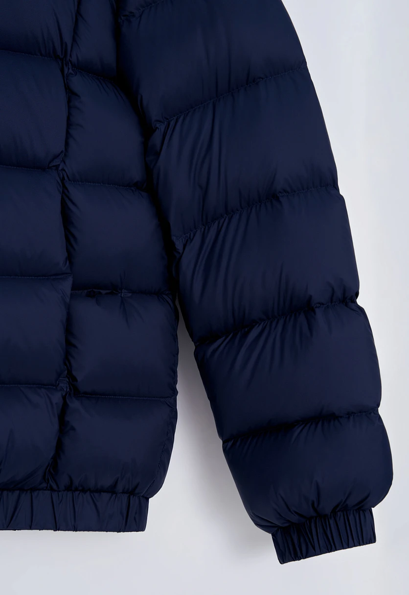 Пуховая стеганая куртка с капюшоном, Модель FAE21093, Фото №9