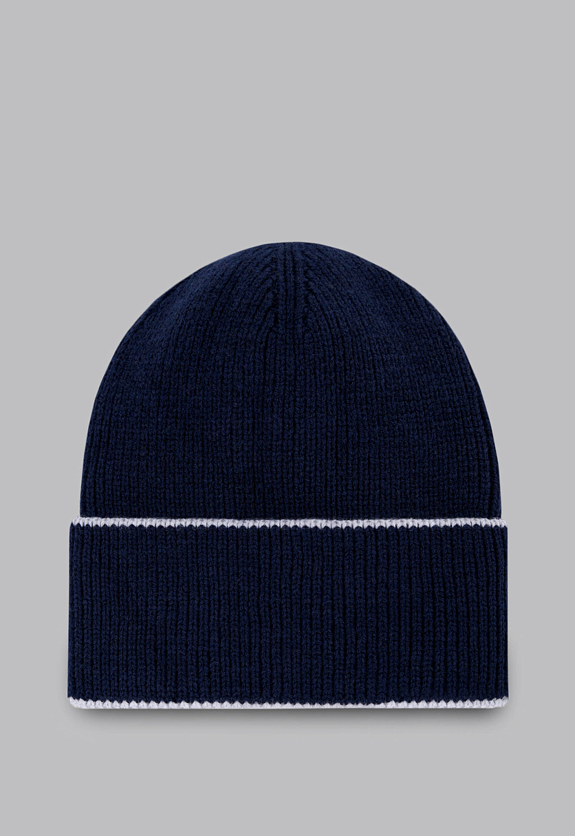 Шерстяная шапка с отделкой