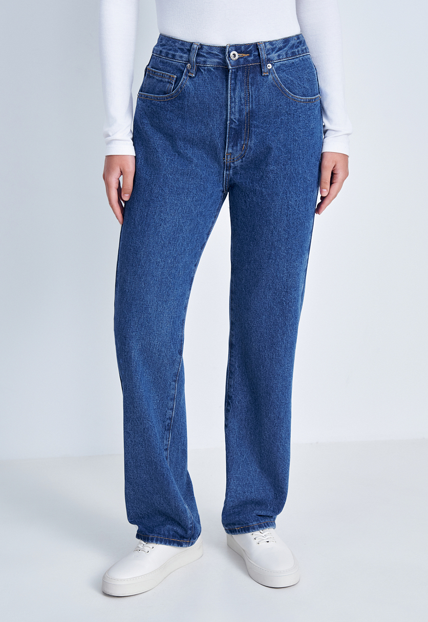 Джинсы straight fit женские
