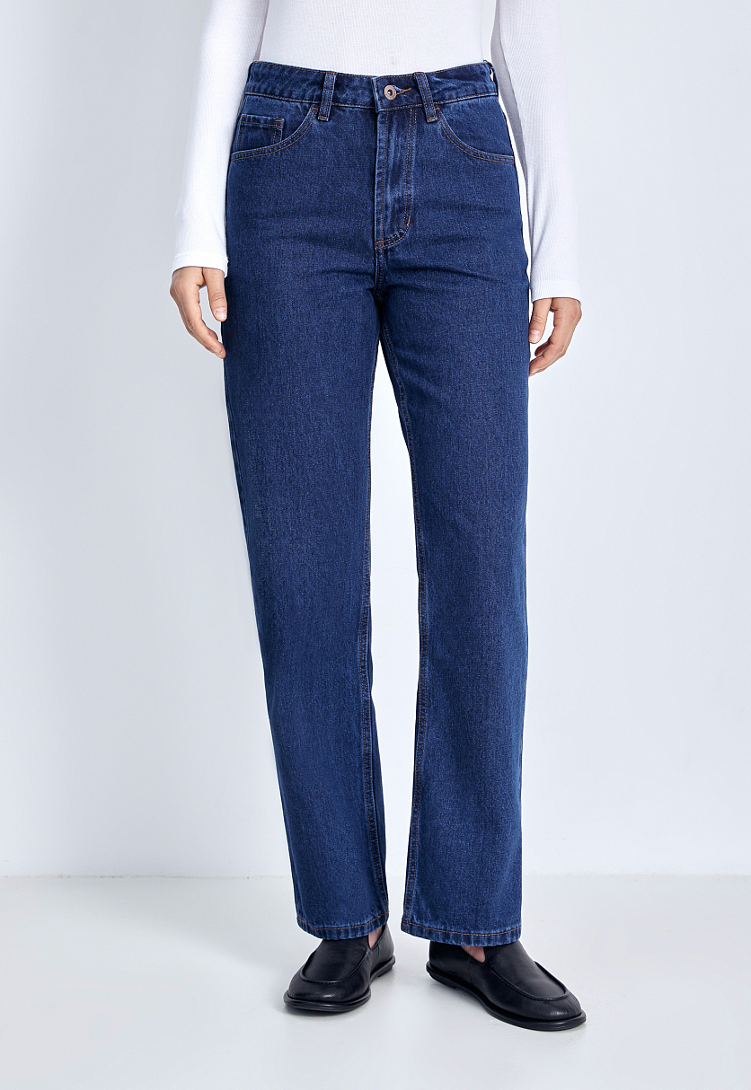 Джинсы straight fit женские