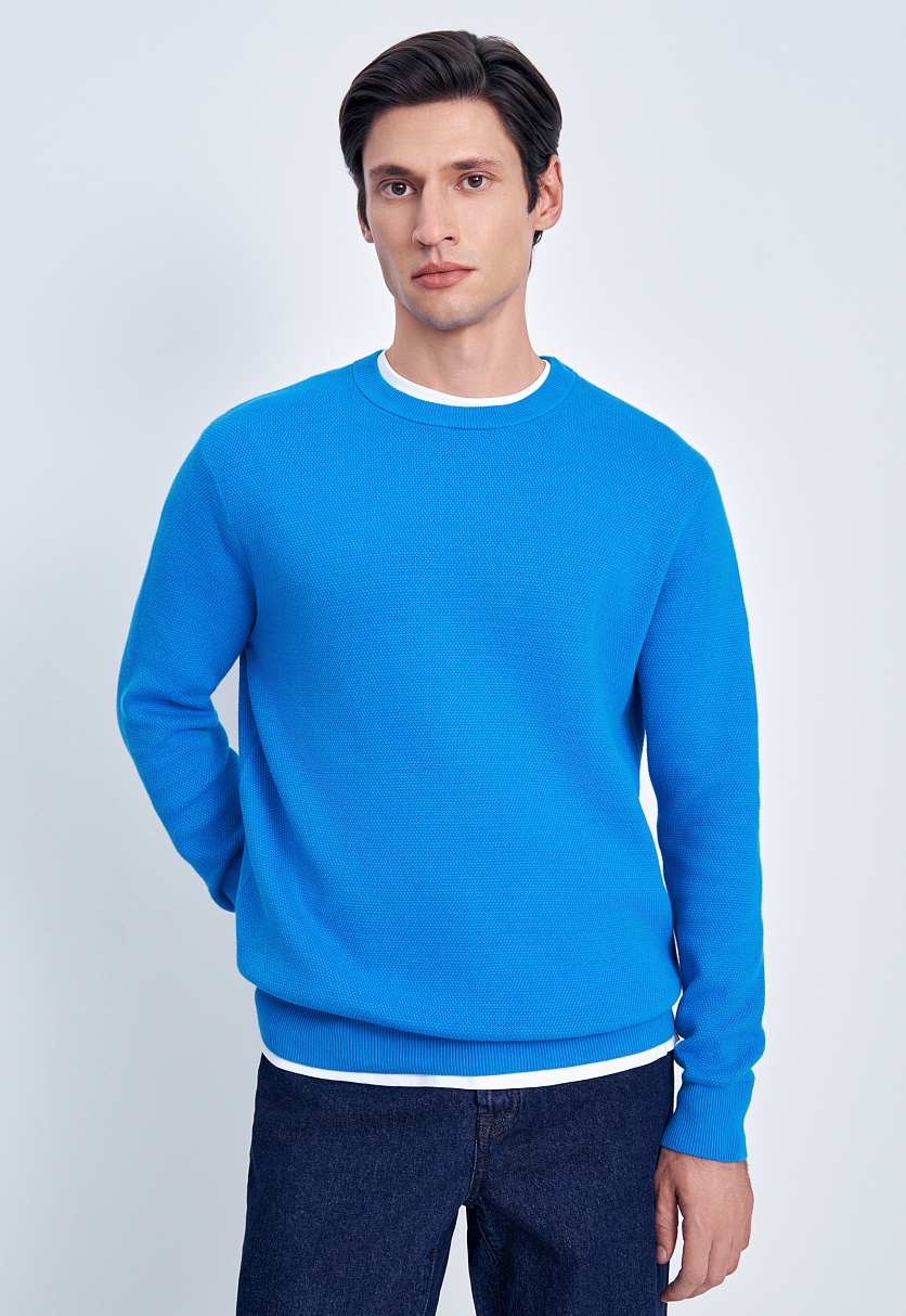 Джемпер из хлопка прямого силуэта