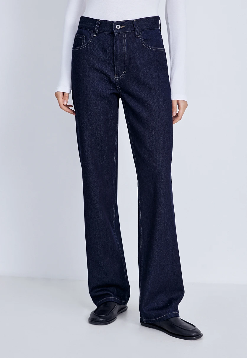 Джинсы straight fit женские, Модель FAE15007, Фото №1