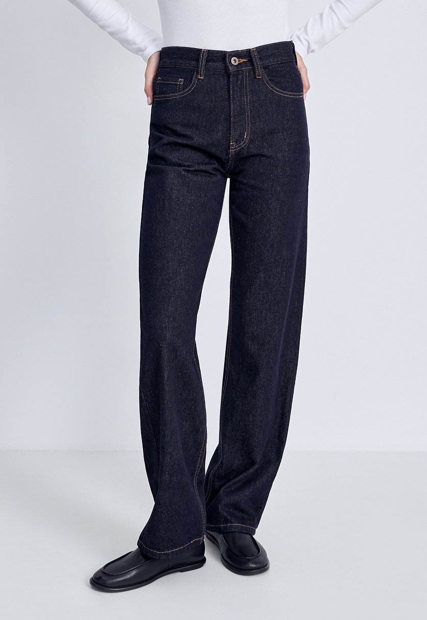 Джинсы straight fit женские