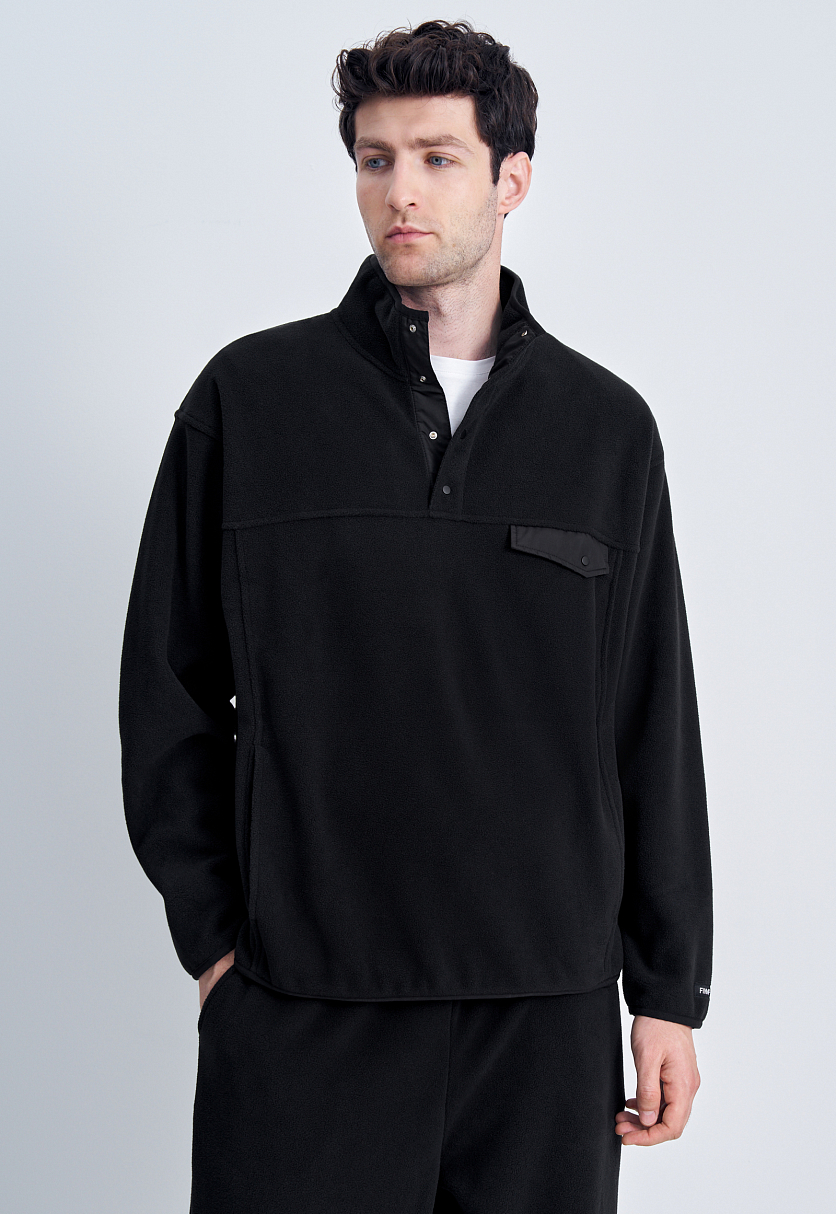 Толстовка с воротником-стойкой