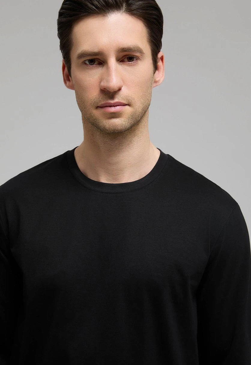 Лонгслив из мерсеризованного хлопка, Модель FAE210113, Фото №5