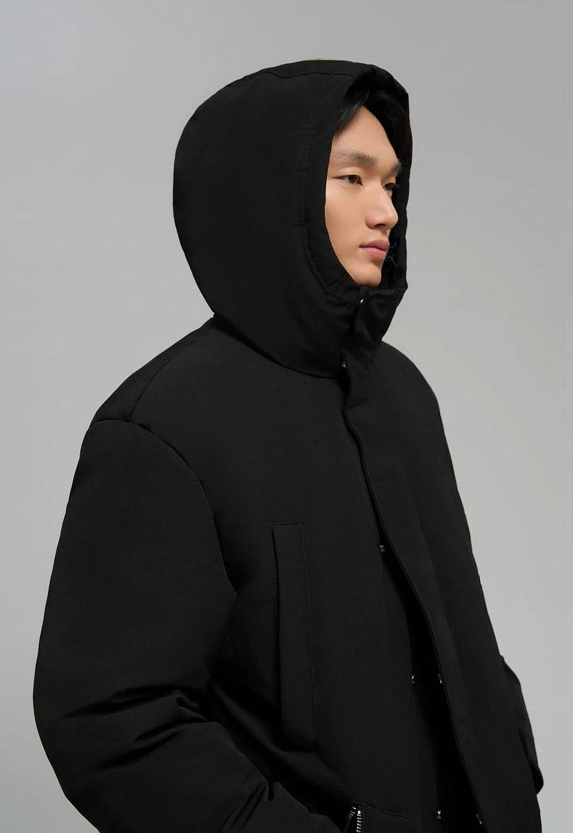 Однобортное пальто с капюшоном, Модель FAE210114, Фото №6