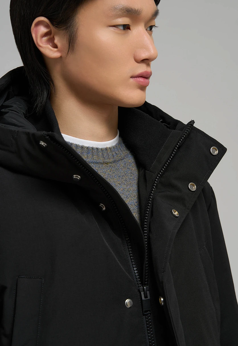 Однобортное пальто с капюшоном, Модель FAE210114, Фото №7