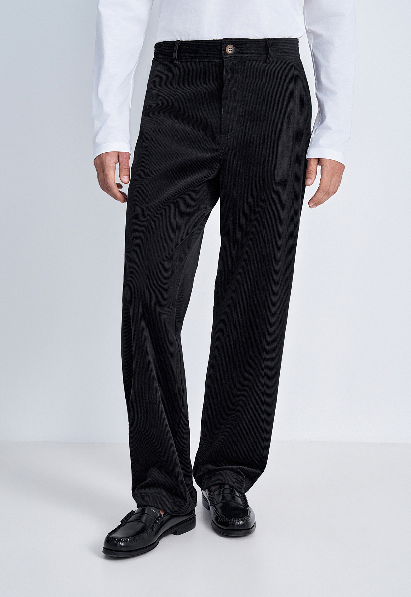 Вельветовые брюки прямого кроя