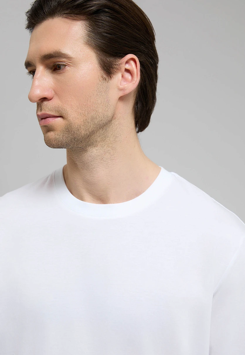 Лонгслив из мерсеризованного хлопка, Модель FAE210113, Фото №5