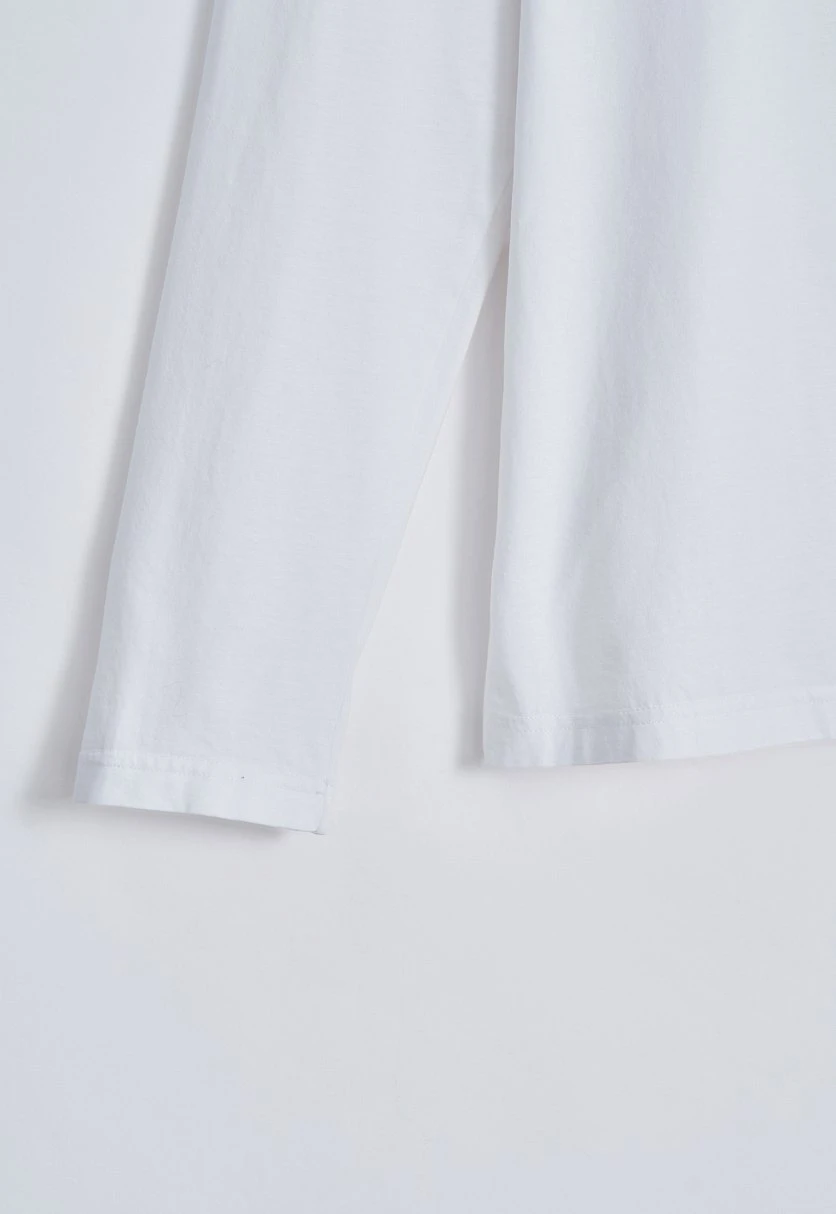 Лонгслив из мерсеризованного хлопка, Модель FAE210113, Фото №6