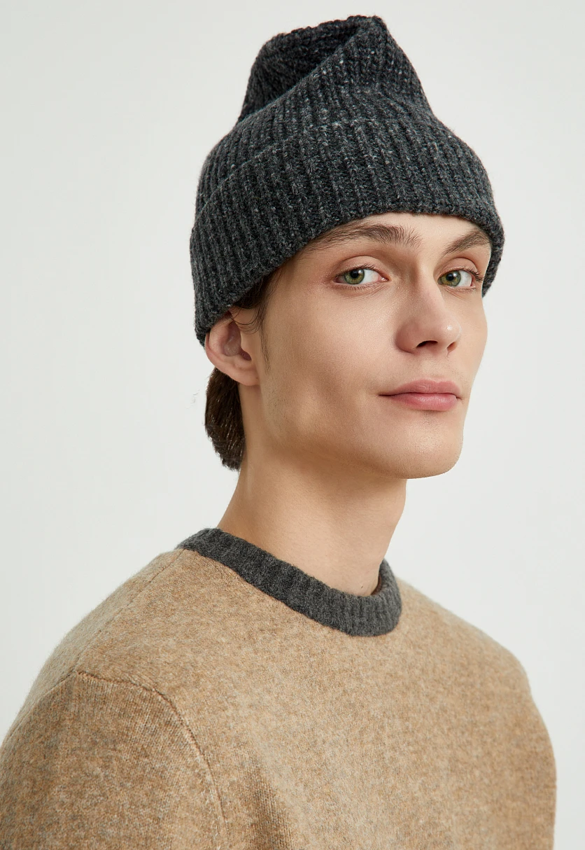 Шапка из шерсти альпаки, Модель FAE21156, Фото №2